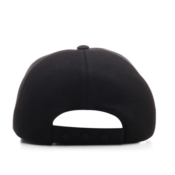 Burberry Embroidered TB Monogram Twill Baseball Cap Black - Picture 2 of 14